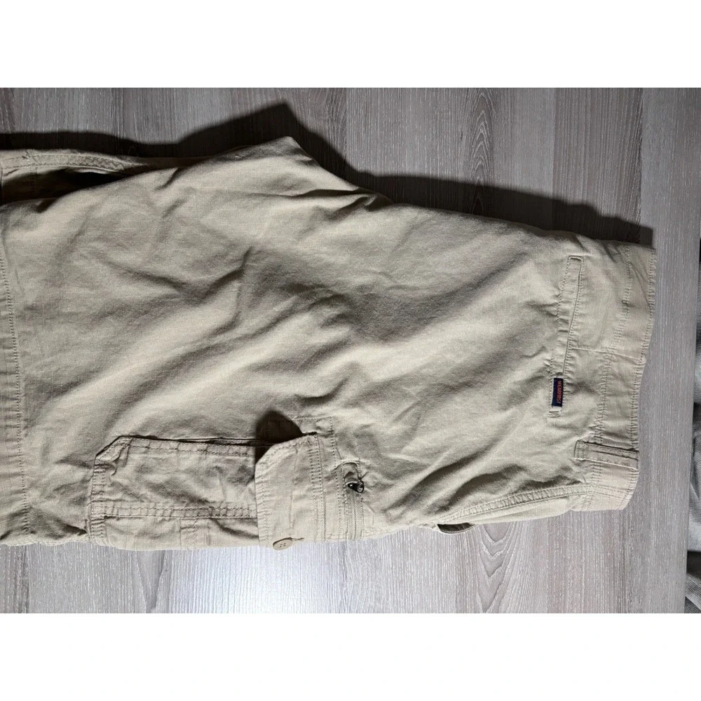 WearFirst Mens Cargo Shorts Tan Khaki Ripstop Stretch Size 42 Outdoor Casual